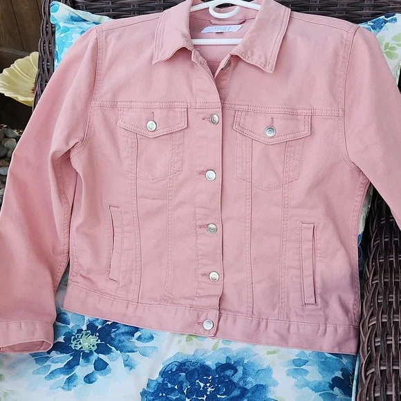 Time and Tru Women's Denim Cotton Jacket Size L 12/14 NWOT never worn - Picture 12 of 13